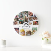 18 Foto Collage Cute Family Love Memory Grote Klok (Huis)