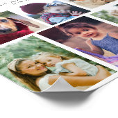 18 Foto Collage Cute Family Love Memory Poster (Hoek)