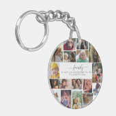 18 Foto Collage Cute Family Love Memory Sleutelhanger (Voorkant Links)