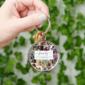 18 Foto Collage Cute Family Love Memory Sleutelhanger (Hand)