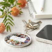 18 Foto Collage Cute Family Love Memory Sleutelhanger (Zijkant)