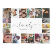 18 Foto Collage Cute Family Love Memory Tafelkleed (Voorkant (Horizontaal))