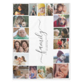 18 Foto Collage Cute Family Love Memory Tafelkleed (Voorkant)