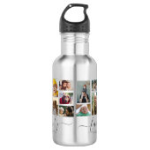 18 Foto Collage Cute Family Love Memory Waterfles (Voorkant)