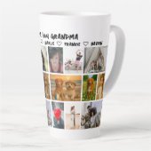 18 foto collage en gepersonaliseerde tekst foto ca latte mok (Rechterhoek)
