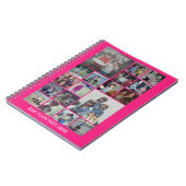 18 Foto Collage en Tekst - Kan worden bewerkt Roze Notitieboek (Linkerzijde)