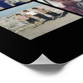 18 Foto collage en tekst - Kan zwart bewerken Poster (Hoek)