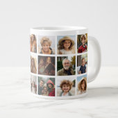 18 Foto Collage Grid - Familie en Vriend Galerij Grote Koffiekop (Voorkant rechts)