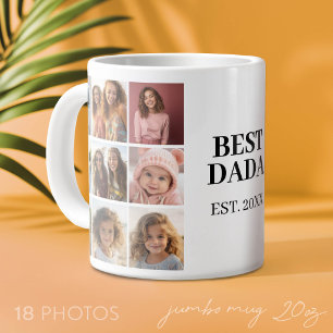 18 Foto collage met beste papa en jaar Grote Koffiekop