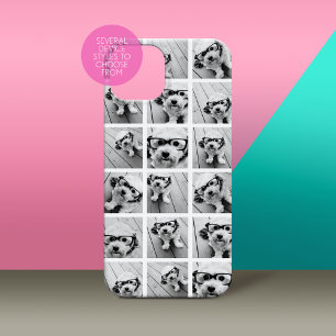 18 Foto Collage - Modern Gestapeld Raster Case-Mate iPhone Case