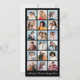 18 Foto Collage Voeg je eigen tekst toe Kaart