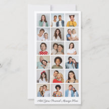 18 Foto Collage Voeg uw eigen groet toe  