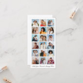 18 Foto Collage Voeg uw eigen groet toe   Kaart (Voorkant / Achterkant in situ)