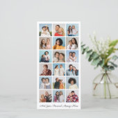 18 Foto Collage Voeg uw eigen groet toe   Kaart (Staand voorkant)