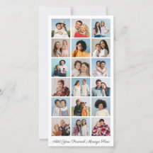 18 Foto Collage Voeg uw eigen groet toe  