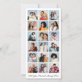 18 Foto Collage Voeg uw eigen groet toe   Kaart