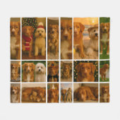 18 Fotocollage Gepersonaliseerde Sjabloon Fleece Deken (Voorkant (Horizontaal))