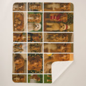 18 Fotocollage Gepersonaliseerde Sjabloon Sherpa Deken (Voorkant)