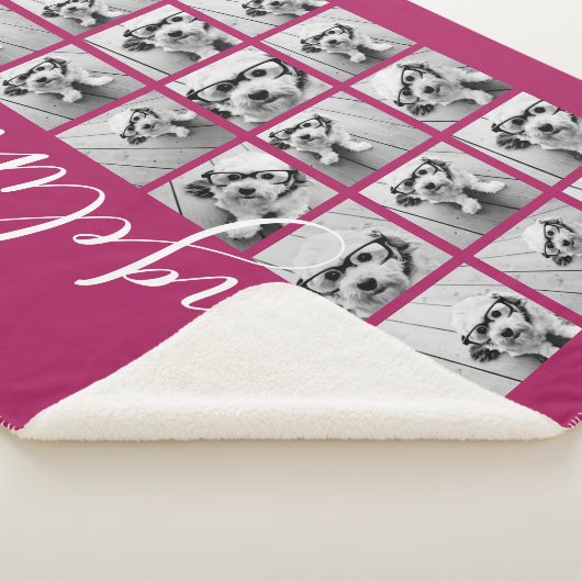 18 Fotocollage - KAN achtergrondkleur BEWERKEN Sherpa Deken (3/4)