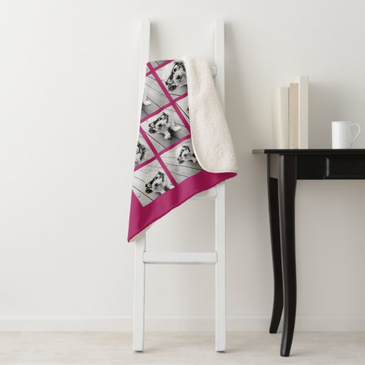 18 Fotocollage - KAN achtergrondkleur BEWERKEN Sherpa Deken (In situ)