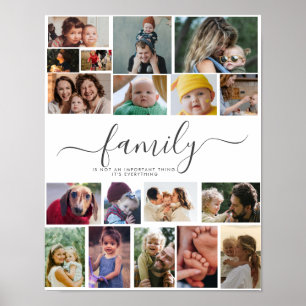 18 Fotocollage Schattige Familie Liefde Herinnerin Poster