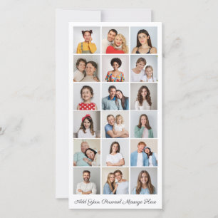 18 Fotocollage Voeg uw eigen Wenskaart toe