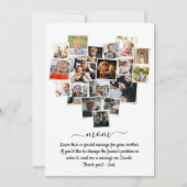 18 Foto's Collage Heart Happy Moederdag Kaart (Voorkant)