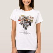 18 Foto's Collage Heart Shape Happy Moederdag T-shirt (Voorkant)