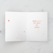 18 Fun Oranje Sunburst editable 18th Birthday Kaart (Binnen)