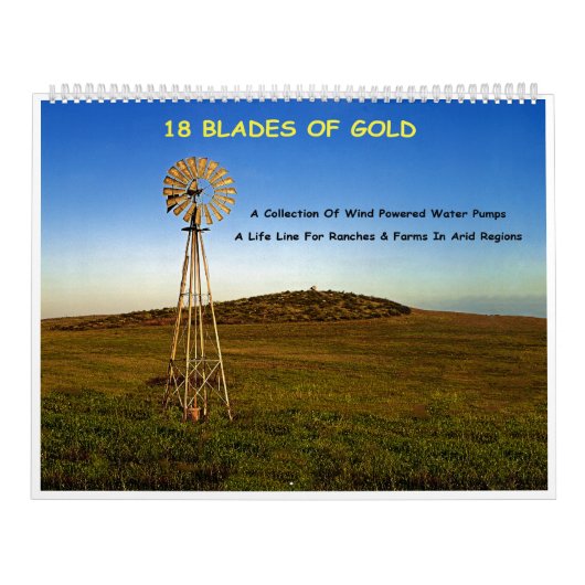 18 gouden messen - Collectie van windmolens Kalender (Hoes)