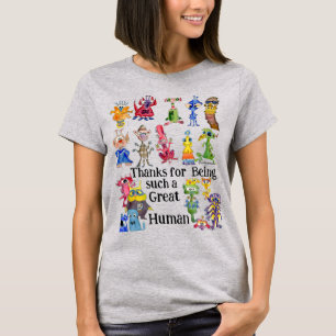18 Grappige Cartoon Buitenaardse Wezens Drukken Da T-shirt