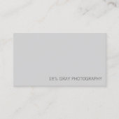 18% grijze Kaart Fotograaf QR Code Visitekaartje (Voorkant)