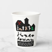 18 Halloween Tangram Afbeeldingen Papieren Bekers (Voorkant)