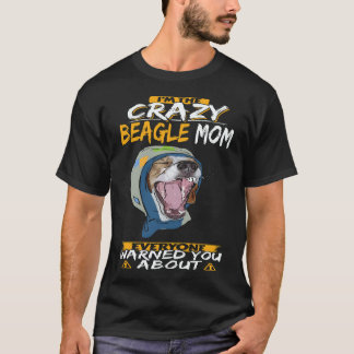 18 Ik ben de gekke Beagle-mama Beagle T-shirt