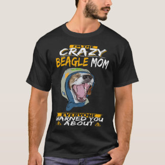 18 Ik ben de gekke Beagle-moeder T-shirt
