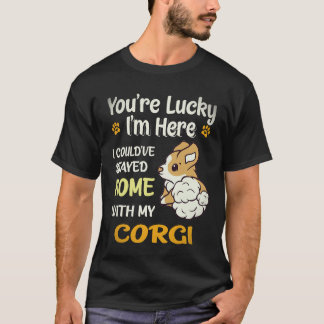 18 Ik had thuis kunnen blijven met Corgi T-shirt
