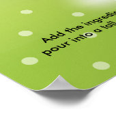 18-inch X 24-inch POSTER - PINA COLADA RECIPE COCK (Hoek)