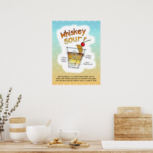 18-inch x 24-inch POSTER, WITSERSE ZONNEN-ONTVANGS Poster (Keuken)
