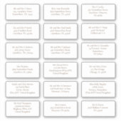 18 Individuele Evenement Gast Naam Adressen Bruin Sticker (Voorkant)