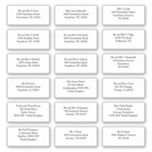 18 Individuele Gast Naam Adres Verzending