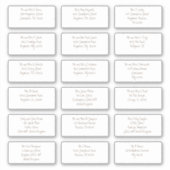 18 Individuele gastnaam Adressen Modern Brown Sticker (Voorkant)