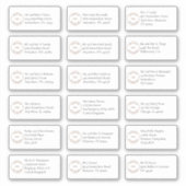 18 Individuele naam Adressen Serif Business Logo Sticker (Voorkant)