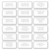 18 Individuele ontvanger Naam Adres Verzending Sticker (Voorkant)