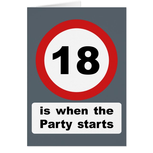 18 is wanneer de Partij begint (Voorkant)