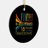 18 jaar 2004 18e verjaardag keramisch ornament (Rechts)
