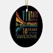 18 jaar 2004 18e verjaardag keramisch ornament (Rechts)