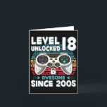18 jaar Bday Son Boy Funny Gamer 18e 18 jaar oude  Kaart<br><div class="desc">18 jaar Bday Son Boy Funny Gamer 18e 18 jaar oude verjaardag</div>