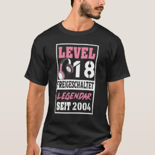 18 jaar durende gamermeisjes sinds 2004 t-shirt