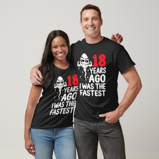 18 jaar geleden was ik de Mannen 18e verjaardag va T-shirt (Unisex)
