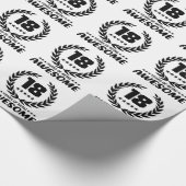 18 jaar Geweldige Cadeaupapier (Hoek)